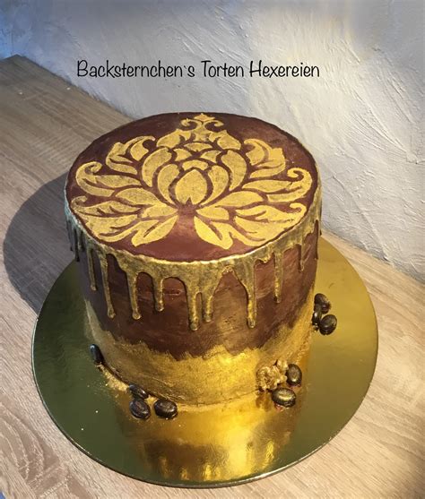 Backsternchen's Torten Hexereien : Anleitung Drip Cake in Gold